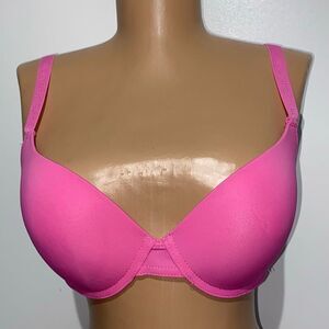 Juicy Couture Women's Pink Underwired Molded Intimate Push Up Bra Size 36C